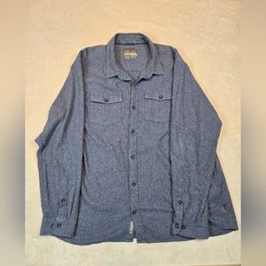 Men's Blue Button-Up Jacket